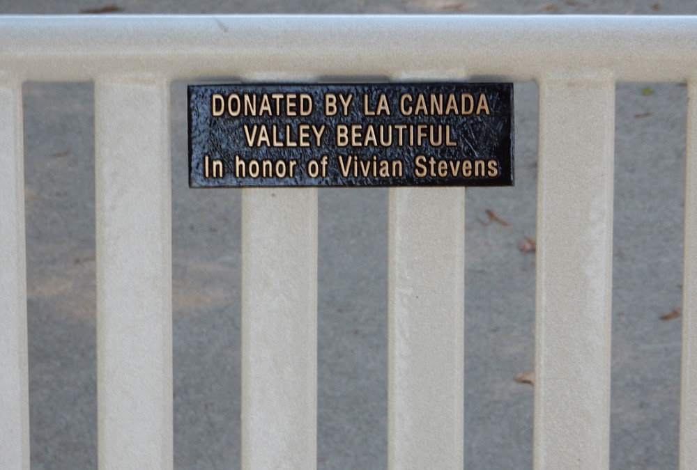 Vivian Stevens’ Memorial Bench